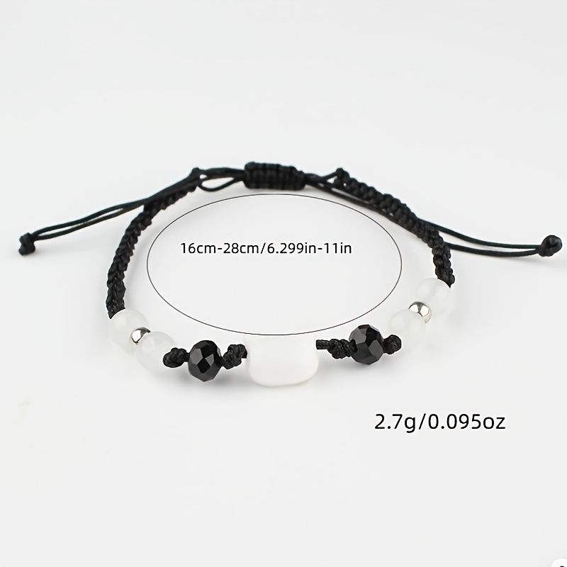 Set of 4 Hand Woven Cat Bracelets, Adjustable Minimalist Fortune Bracelets